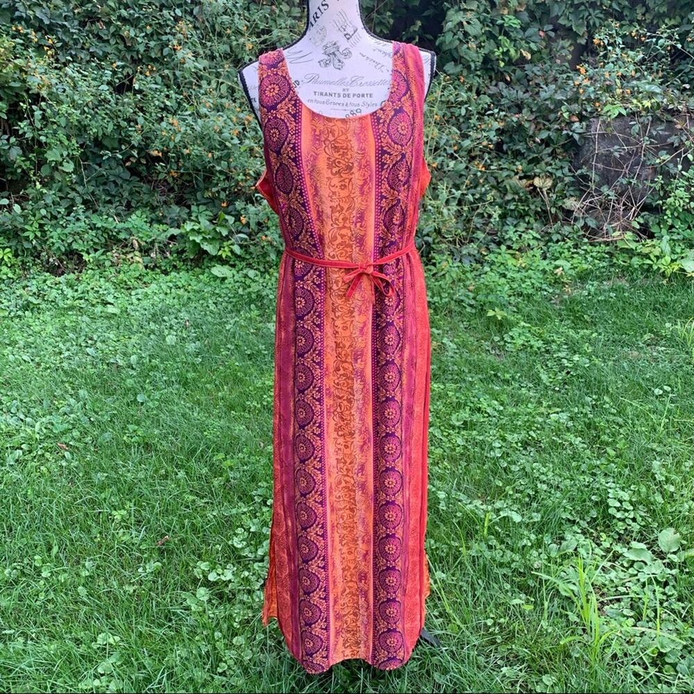 Vintage Boho Millennium dress with belt detail